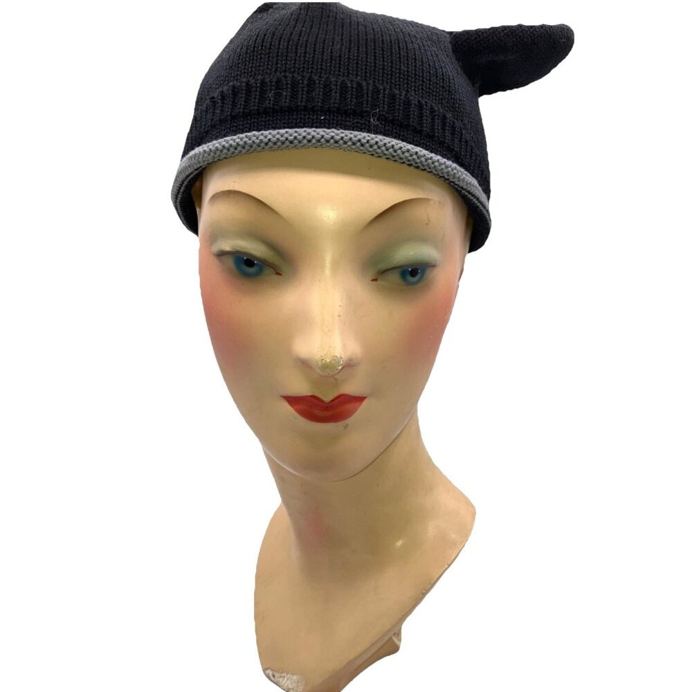Rare Vintage Matsuda Nicole Avant Garde Beanie Skullcap Hat Knit